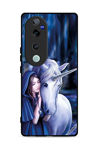 Covernex غطاء حماية لهاتف Vivo S19 Pro 5G بتصميم فتاة وحيد القرن المحبوبة