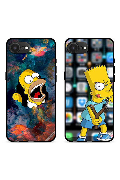 Covernex حافظتان واقيتان لهاتف Apple iPhone 16e برسومات سيمبسون وكارتون الغاضب