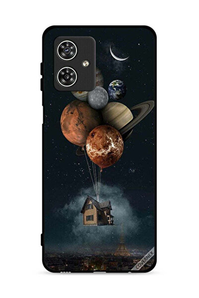 Covernex غطاء حماية لهاتف Motorola Moto G54 5G بتصميم Balloon Planets Takes Home