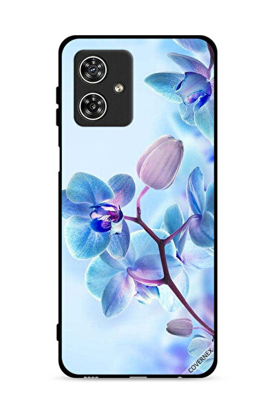 Covernex غطاء حماية لهاتف موتورولا موتو جي 54 5G بنقشة زهور الأوركيد