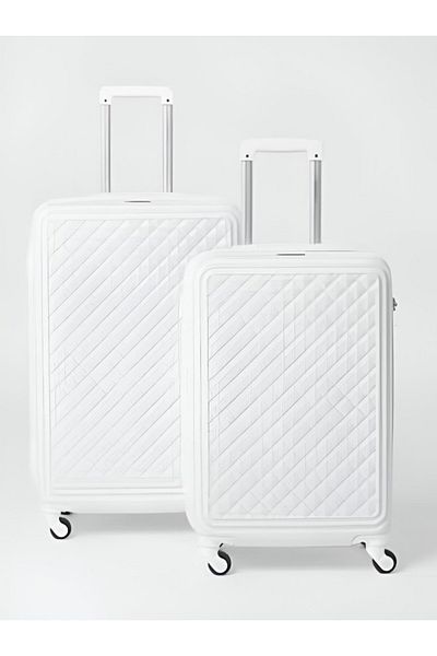 rexa 2-Piece Black Luggage Set – 28" & 24" Travel Suitcases with High Capacity, Durable Hard Shell Design