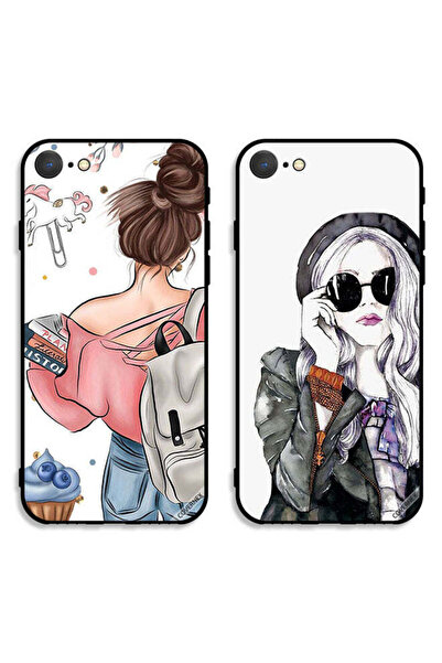 Covernex حافظتان واقيتان لهاتف Apple iPhone SE (2022) من Apple، بتصميم فتاة أ...