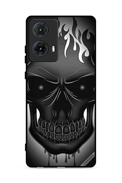 Covernex غطاء حماية لهاتف موتورولا موتو جي 85 5G برسومات جمجمة