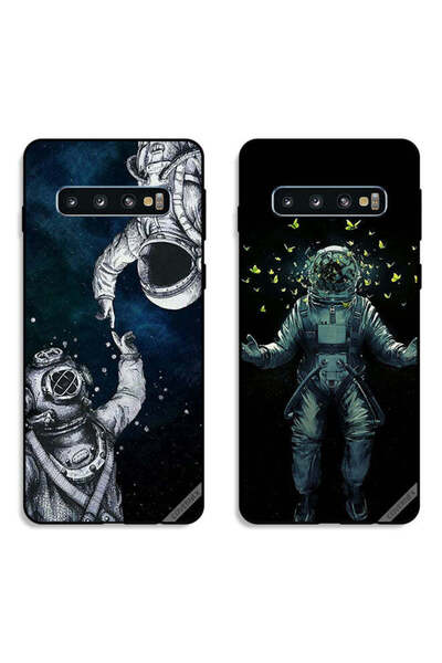 Covernex حافظتان لهاتف سامسونج جالاكسي S10 بلس بأغطية واقية بتصميم رواد فضاء ...