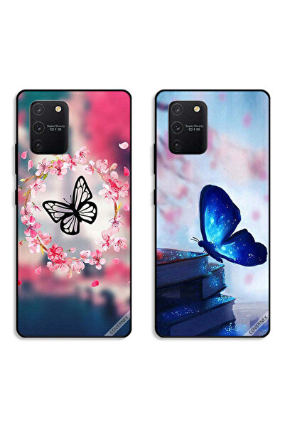 Covernex حافظتان لهاتف سامسونج جالاكسي S10 لايت، أغطية حماية بتصميم فراشة داخ...