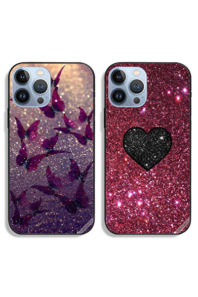 Covernex حافظتان لهاتف Apple iPhone 13 Pro، أغطية واقية برسومات فراشات لامعة ...