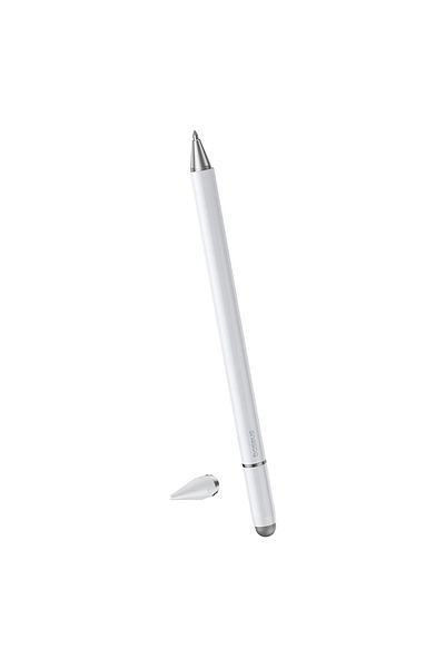 Hurtel Stylus pasiv 3 în 1 Smooth Writing III - Versiune nemagnetică - Alb