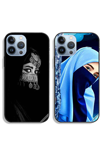 Covernex حافظتان لهاتف Apple iPhone 13 Pro، أغطية حماية، عيون جميلة، فتاة محجبة