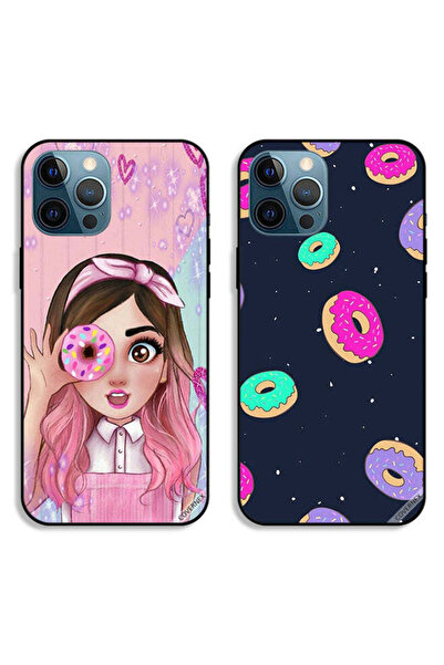 Covernex حافظتان واقيتان لهاتف Apple iPhone 12 Pro Max بتصميم Donuts وDonut L...