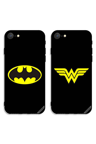 Covernex حافظتان لهاتف Apple iPhone 7، أغطية حماية، غطاء خلفي بطبعة باتمان وو...