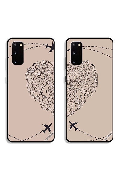 Covernex حافظتان لهاتف سامسونج جالكسي S20، أغطية حماية، أغطية خلفية بتصميم زوجين للسفر حول العالم