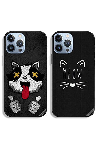 Covernex حافظتان واقيتان لهاتف Apple iPhone 13 Pro بتصميم Marshmallow Cat وMeo