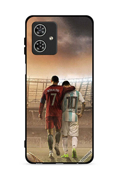 Covernex غطاء حماية لهاتف موتورولا موتو جي 54 5G ميسي وكريستيانو رونالدو