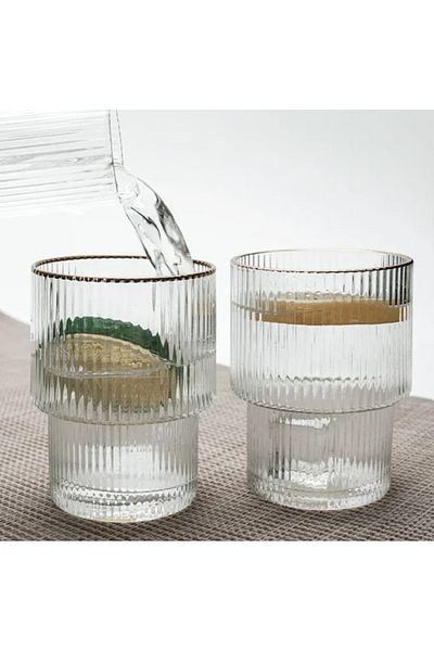 LUXXO Set 6 glasses made of glass, Dune, 260ml