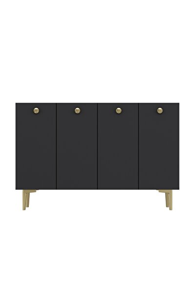 DEMONTE DECOR BETTYDD AYAKKABILIK ANTRASİT-ANTRASİT-ALTIN