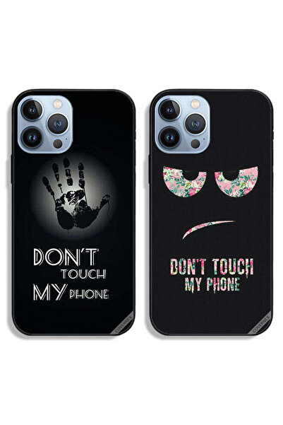 Covernex حافظتان لهاتف Apple iPhone 13 Pro، أغطية حماية، لا تلمس هاتفي، يد وزهور