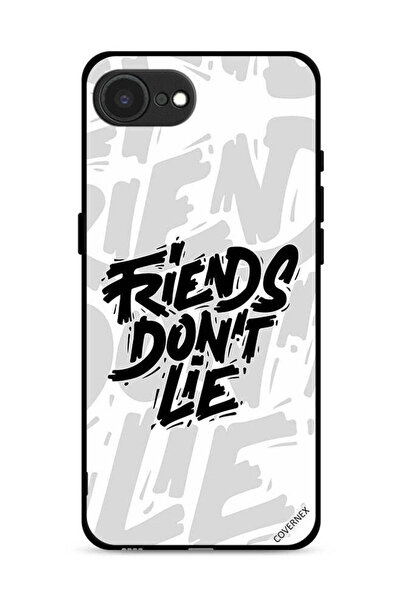 Covernex غطاء حماية لجهاز Apple iPhone 16e بتصميم الخط العربي "الأصدقاء لا يك...