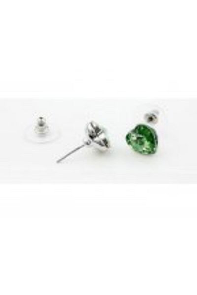 Kelan Elegant jewelry set – necklace and earrings cat design with Crystal Emerald