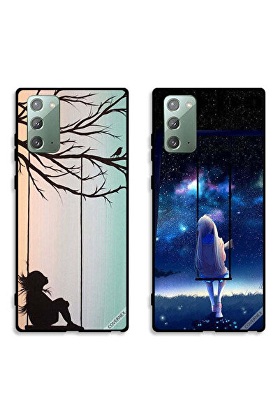 Covernex حافظتان لهاتف سامسونج جالكسي نوت 20، أغطية حماية، رسم فني لفتاة صغير...