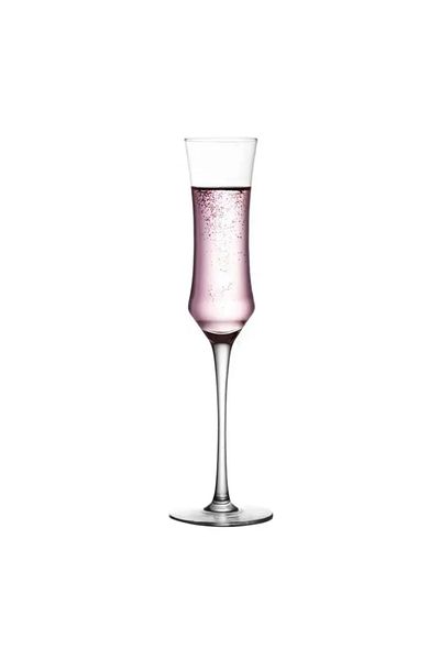 LUXXO Set of 6 Champagne Glasses from Crystal, Lauren, 170ml