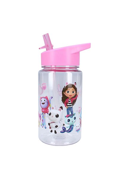 Gabby's Dollhouse Sticla apa pentru copii, plastic, transparent, capacitate 450 ml, Drink Up, Gabby's Dollhouse