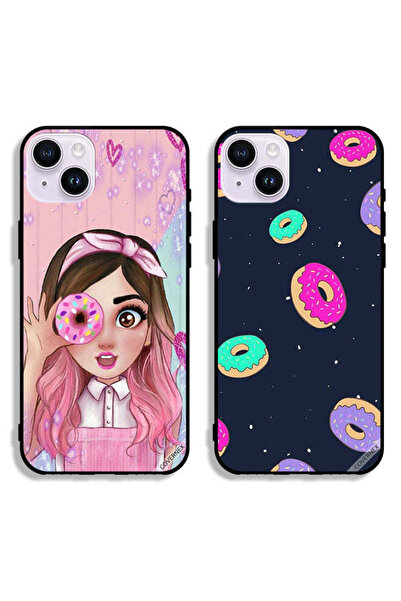 Covernex حافظتان واقيتان لهاتف Apple iPhone 14 Plus بتصميم Donuts وDonut Love...