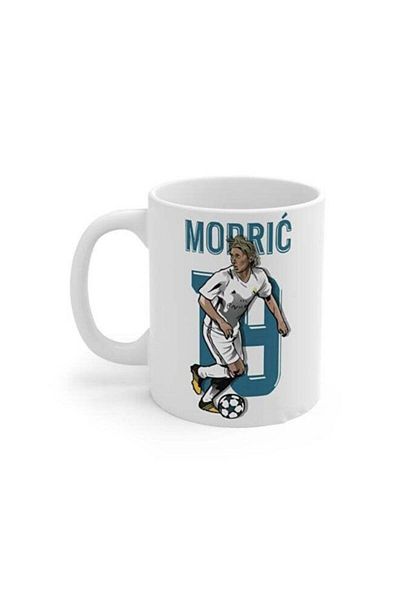 Story of candle Ceramic Mug with Luka Modric Design in White