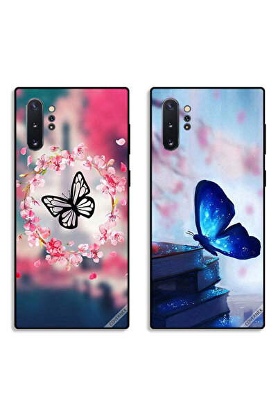 Covernex حافظتان لهاتف سامسونج جالكسي نوت 10 بلس، أغطية حماية بتصميم فراشة دا...