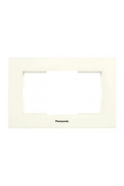 PANASONIC Frame for Double Schuko Socket Karre Plus Beige