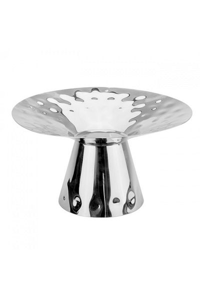 Raki Bowl with stand North 36xh20.4cm, stainless steel, silver