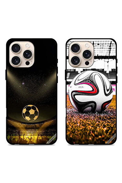 Covernex حافظتان واقيتان لهاتف Apple iPhone 16 Pro، غطاءان أسودان لكرة القدم ...
