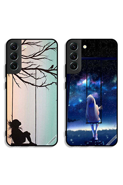 Covernex حافظتان لهاتف سامسونج جالاكسي إس 22 بلس 5G، أغطية حماية، رسم فني لفت...