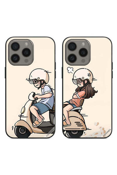 Covernex حافظتان لهاتف Apple iPhone 15 Pro Max، أغطية حماية للزوجين أثناء قيا...