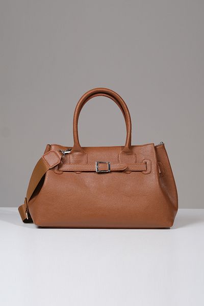 Çantacımstore Women's Kosta Leather Shopper Bag 1507 Tan