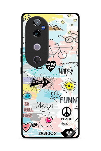 Covernex غطاء حماية لهاتف Vivo V40 5G بتصميم دودل مياو إنجوي
