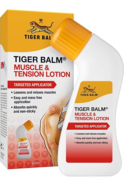 Tiger Balm Muscle and Tension Lotion with Targeted Applicator, 80 ml