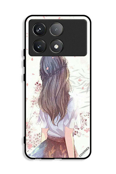 Covernex غطاء حماية لهاتف Xiaomi Poco X6 Pro 5G بطبعة فتاة لطيفة في تفكير عميق