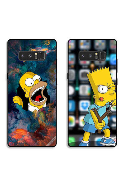 Covernex حافظتان لهاتف سامسونج جالاكسي نوت 8، أغطية حماية بتصميم سيمبسون وكار...