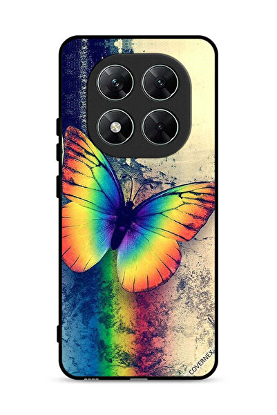 Covernex Xiaomi Poco X7 5G Protective Case Cover Vintage Rainbow Butterfly