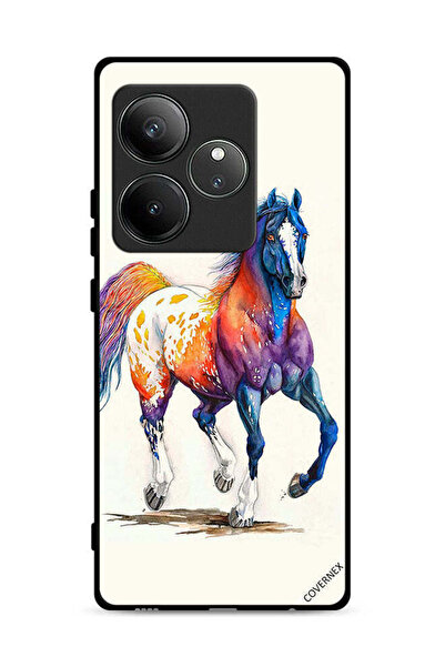 Covernex غطاء حماية لهاتف Realme GT Neo6 SE 5G برسومات فنية لرسم الخيول
