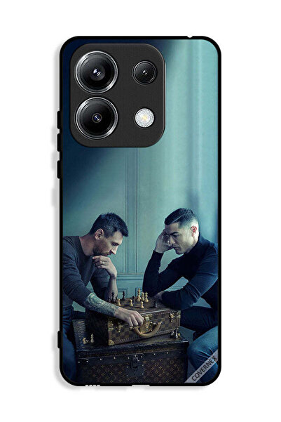 Covernex غطاء حماية لهاتف شاومي بوكو M6 برو 4G بطبعة ميسي ضد رونالدو يلعبان ا...