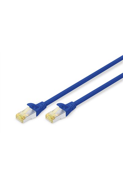Digitus Cablu Cross CAT 6a SFTP RJ-45 0.5m Albastru