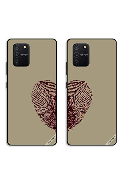 Covernex حافظتان لهاتف سامسونج جالاكسي S10 لايت، أغطية حماية بطبعة إبهام وقلب...