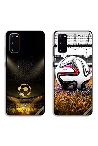 Covernex حافظتان لهاتف سامسونج جالكسي S20 بغطاءين واقيين، أسود، بتصميم كرة قد...