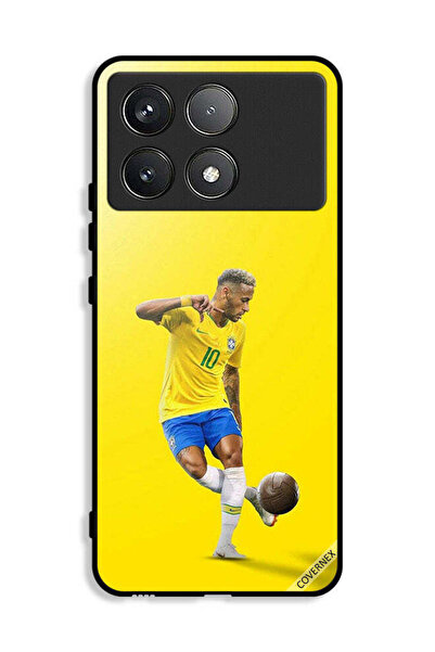 Covernex غطاء حماية لهاتف شاومي ريدمي K70E 5G بتصميم نيمار مع كرة قدم