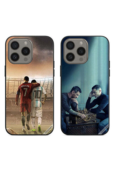 Covernex حافظتان لهاتف Apple iPhone 15 Pro Max، غطاءان واقيان CR7 وLeo Messi