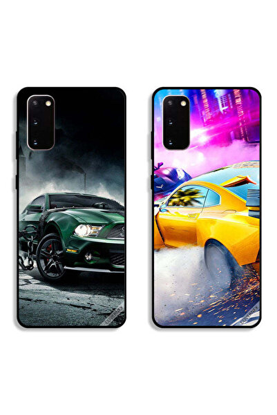 Covernex حافظتان لهاتف سامسونج جالكسي S20 بغطاءين واقيين بتصميم سيارة سباق وش...