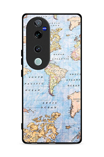 Covernex Vivo V40 Pro 5G Protective Case Cover World Map