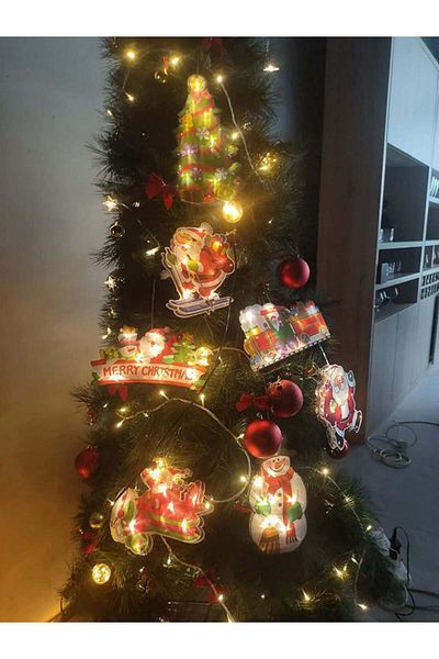OEM LED decoration Santa Claus N\C, PVC, multicolor, batteries, 20 x 17 x 2.7 cm