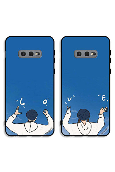 Covernex حافظتان لهاتف سامسونج جالاكسي S10e، أغطية حماية خلفية بتصميم لفتة حب...